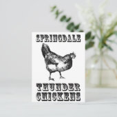 Thunder Chickens Briefkaart (Staand voorkant)