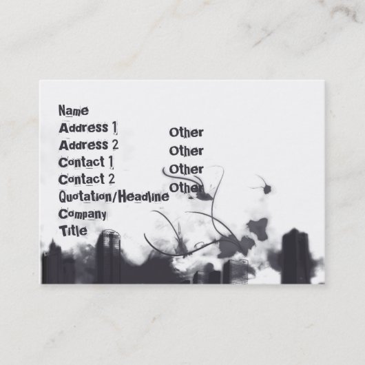 Thunder - Chubby Visitekaartje (Voorkant)