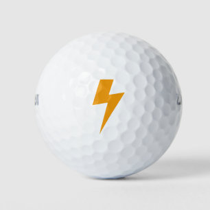 Thunder Energy Power Sign Yellow White Golfballen