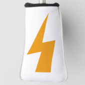 Thunder Energy Power Sign Yellow White Golfheadcover (Draai 90)