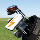 Thunder Energy Power Sign Yellow White Golfheadcover (Insitu)