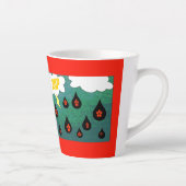 Thunder Flowers Fun Comic Book Pop Art Latte Mok (Rechts)