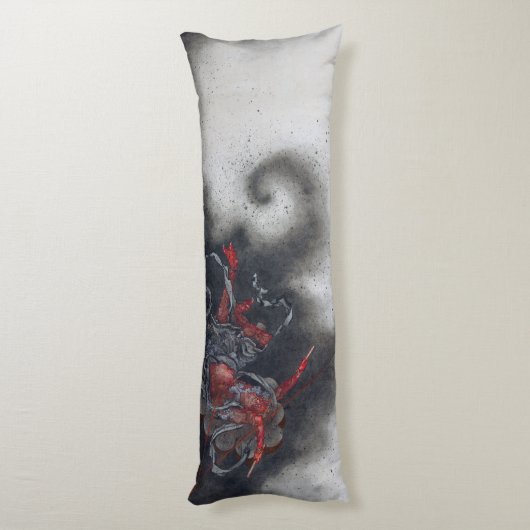 Thunder God, Hokusai Lichaamskussen (Achterkant (Verticaal))