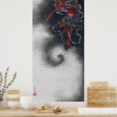 Thunder God, Hokusai Poster (Keuken)