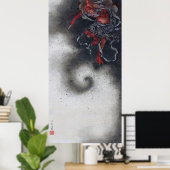 Thunder God, Hokusai Poster (Thuiskantoor)