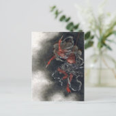 "Thunder God" van Hokusai Briefkaart (Staand voorkant)