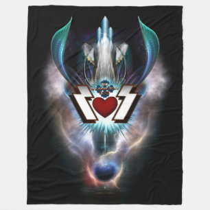 Thunder Gods Rock Fleece Blanket Deken