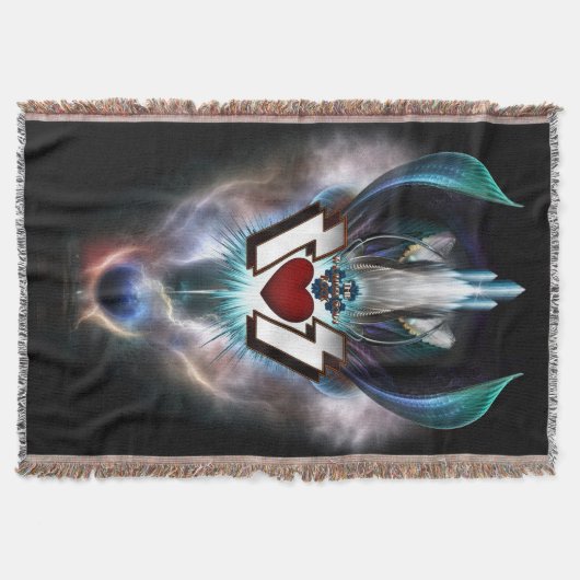 Thunder Gods Rock Throw Blanket Deken (Voorkant)