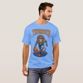 thunder hip Lion Hoops Mascot Sports boy boy T-shirt (Voorkant volledig)
