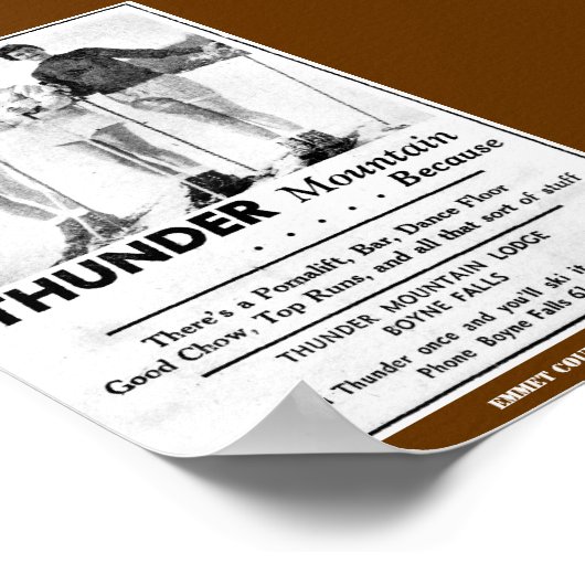 Thunder Mountain 1958 Poster (Hoek)