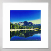 Thunder Mountain boven Silver Lake Poster (Voorkant)