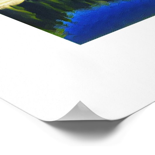 Thunder Mountain boven Silver Lake Poster (Hoek)