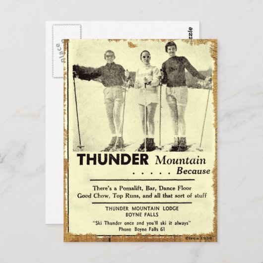Thunder Mountain Briefkaart (Voorkant / Achterkant)