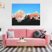 Thunder Mountain in sneeuwdoek Canvas Afdruk (Insitu (Woonkamer))