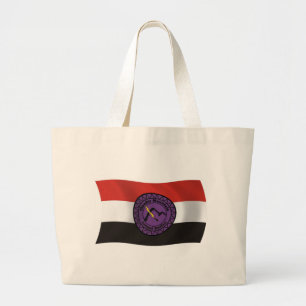 Thunder Mountain Lenape Nation Vlag Boodschappenta Grote Tote Bag