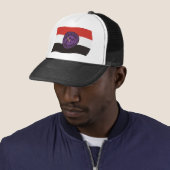 Thunder Mountain Lenape Nation Vlag Hoed Trucker Pet (In situ)