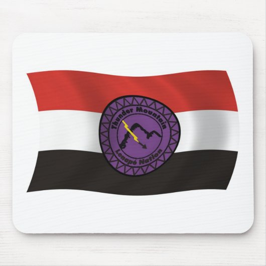 Thunder Mountain Lenape Nation Vlag Muismat (Voorkant)