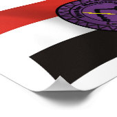 Thunder Mountain Lenape Nation Vlag Poster Print (Hoek)