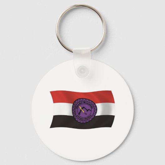 Thunder Mountain Lenape Nation Vlag Sleutelhanger (Voorkant)