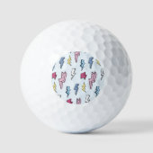  Thunder Naadloze Illustratie Golfballen (Voorkant)