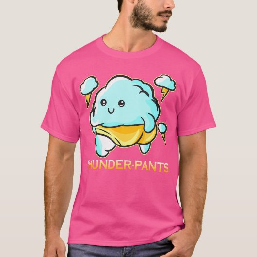 Thunder-Pants Schattigee Thunderstorm Cloud Storm T-shirt (Voorkant)