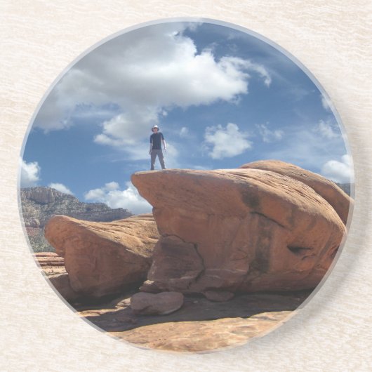 Thunder River Trail Esplanade - Grand Canyon Zandsteen Onderzetter (Voorkant)