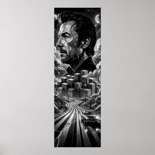 Thunder Road Through the Night Poster (Voorkant)