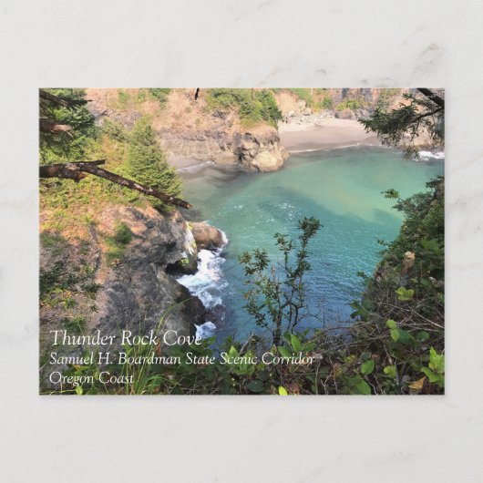 Thunder Rock Cove, Samuel H. Boardman, Oregon Briefkaart (Voorkant)