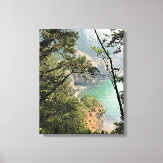 Thunder Rock Cove Trail, Samuel H. Boardman, OR Canvas Afdruk (Voorkant)