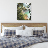 Thunder Rock Cove Trail, Samuel H. Boardman, OR Canvas Afdruk (Insitu (Slaapkamer))
