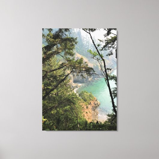 Thunder Rock Cove Trail, Samuel H. Boardman, OR Canvas Afdruk (Voorkant)