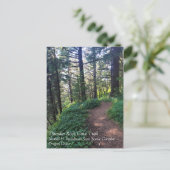 Thunder Rock Cove Trail, Samuel H Boardman, Oregon Briefkaart (Staand voorkant)