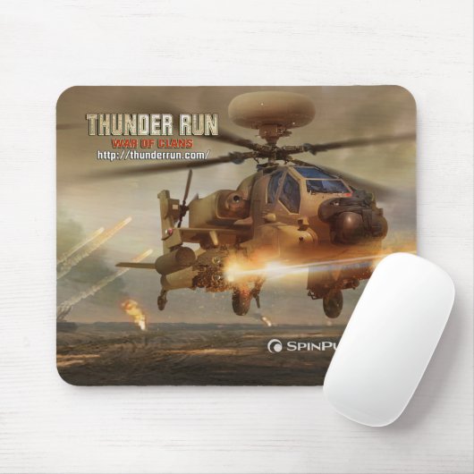 Thunder Run Apache Muismat (Met muis)