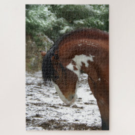 Thunder Snow Mustang Stallion Legpuzzel