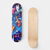 Thunder storm skateboard deck (Voorkant)