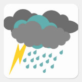 Thunder Storm Weather Tracker Sticker sheet (Voorkant)