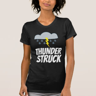 THUNDER STRUCK Vintage Heavy Metal muziek T-shirts