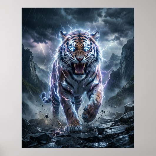 Thunder Tiger Storm Divide Poster (Voorkant)