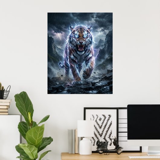 Thunder Tiger Storm Divide Poster (Thuiskantoor)