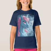 Thunder Unicorn van dichtbij T-shirt (Voorkant)