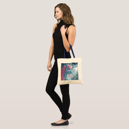 Thunder Unicorn van dichtbij Tote Bag (Voorkant (model))