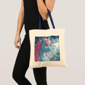 Thunder Unicorn van dichtbij Tote Bag (Voorkant (product))