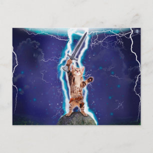 Thunder warrior cat briefkaart