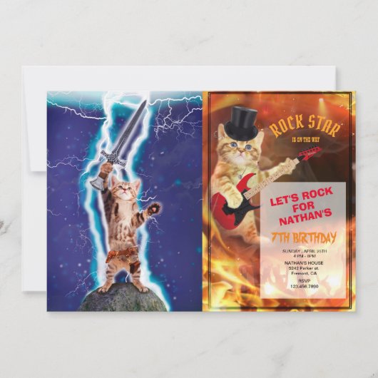 Thunder warrior cat kaart (Voorkant)