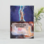 Thunder warrior cat kaart (Staand voorkant)