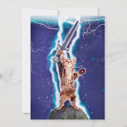 Thunder warrior cat kaart (Achterkant)