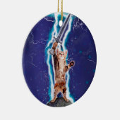 Thunder warrior cat keramisch ornament (Rechts)