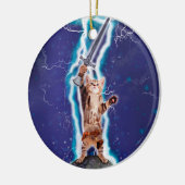 Thunder warrior cat keramisch ornament (Links)