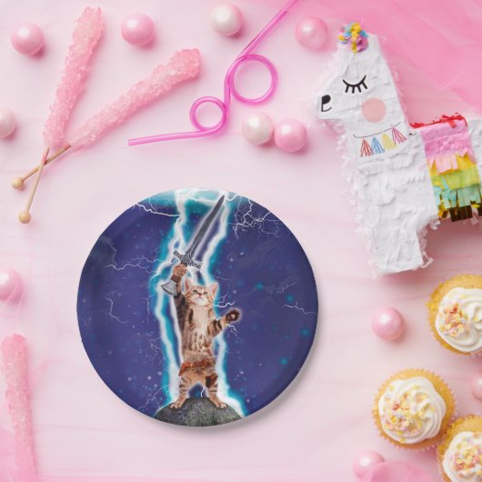 Thunder warrior cat papieren bordje (Feest)