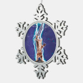 Thunder warrior cat tin sneeuwvlok ornament (Rechts)